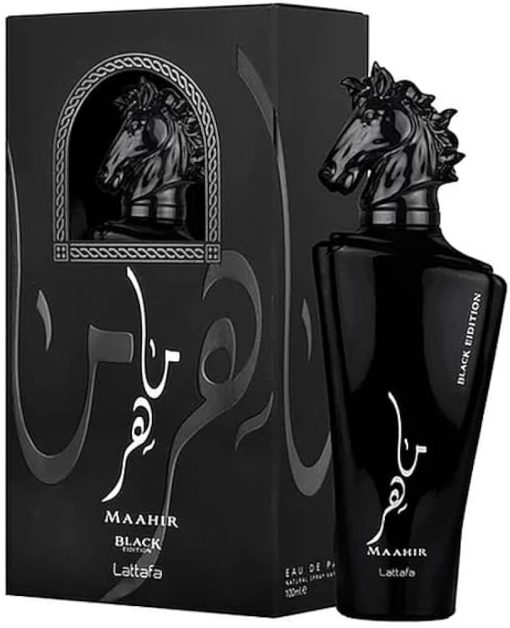 MAAHIR BLACK EDITION Lattafa perfume para hombre 100ml - Image 2